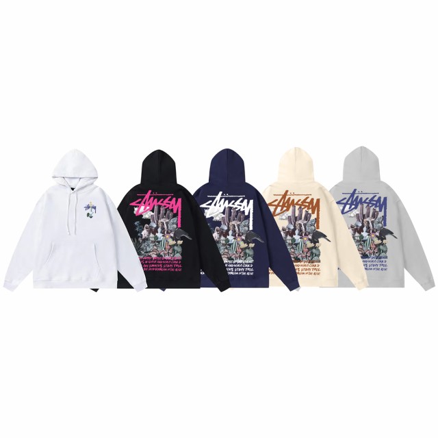 STUSSY ステューシー ジップアップ スウエット パーカー プルオーバー ...